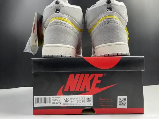 High 1 Air CW6576-100 Light Smoke Jordan Switch 0616
